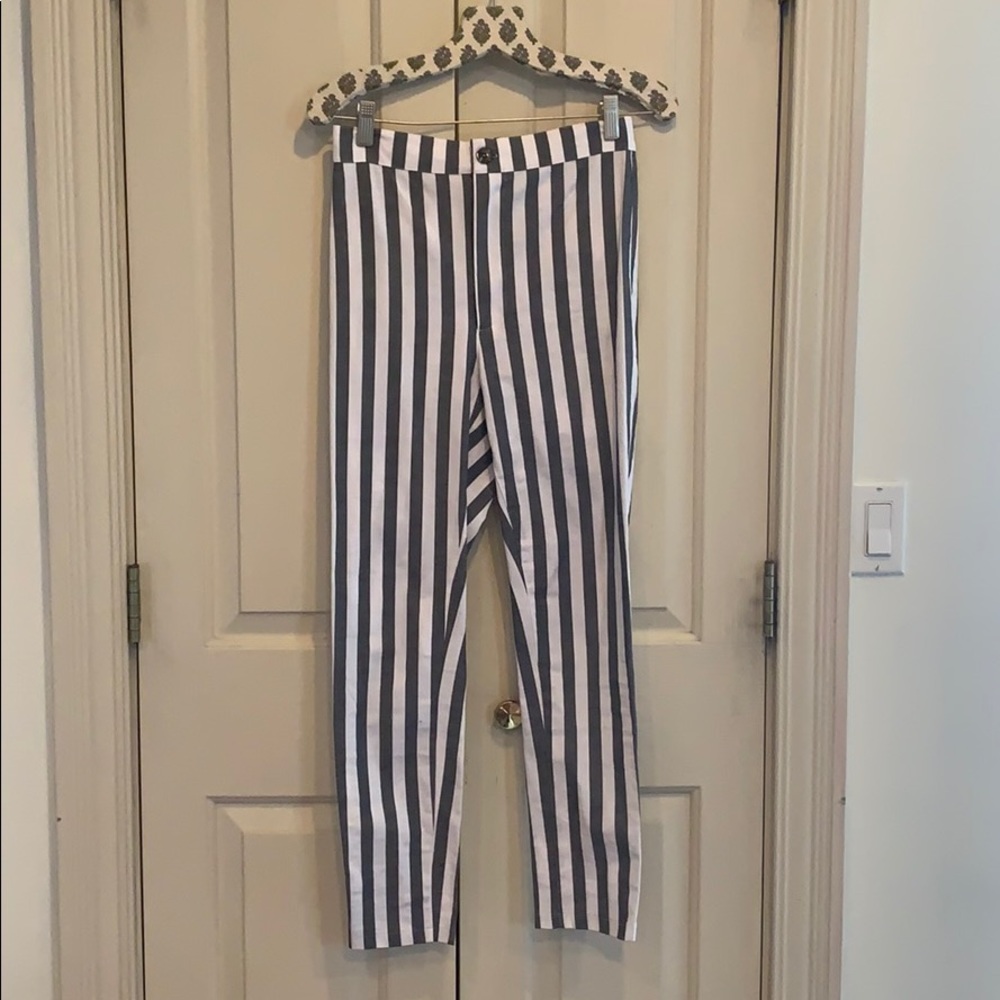 Stretchy skinny striped pant